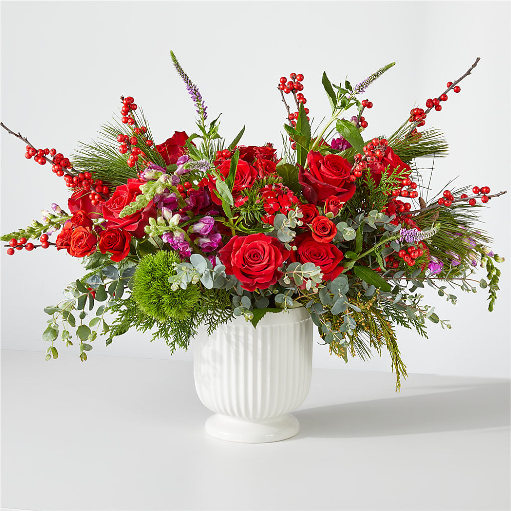 Big Red Bow Bouquet – Moonlight Floral, Minneapolis MN