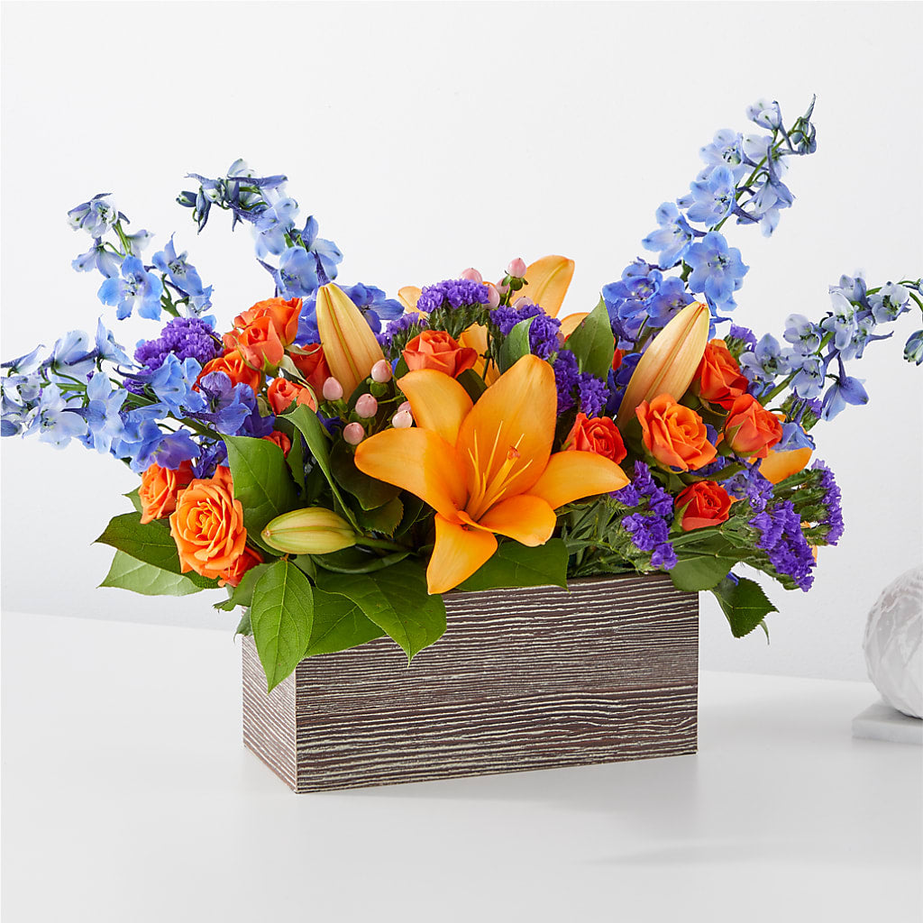 Radiant Citrus Box Bouquet – Moonlight Floral, Minneapolis MN