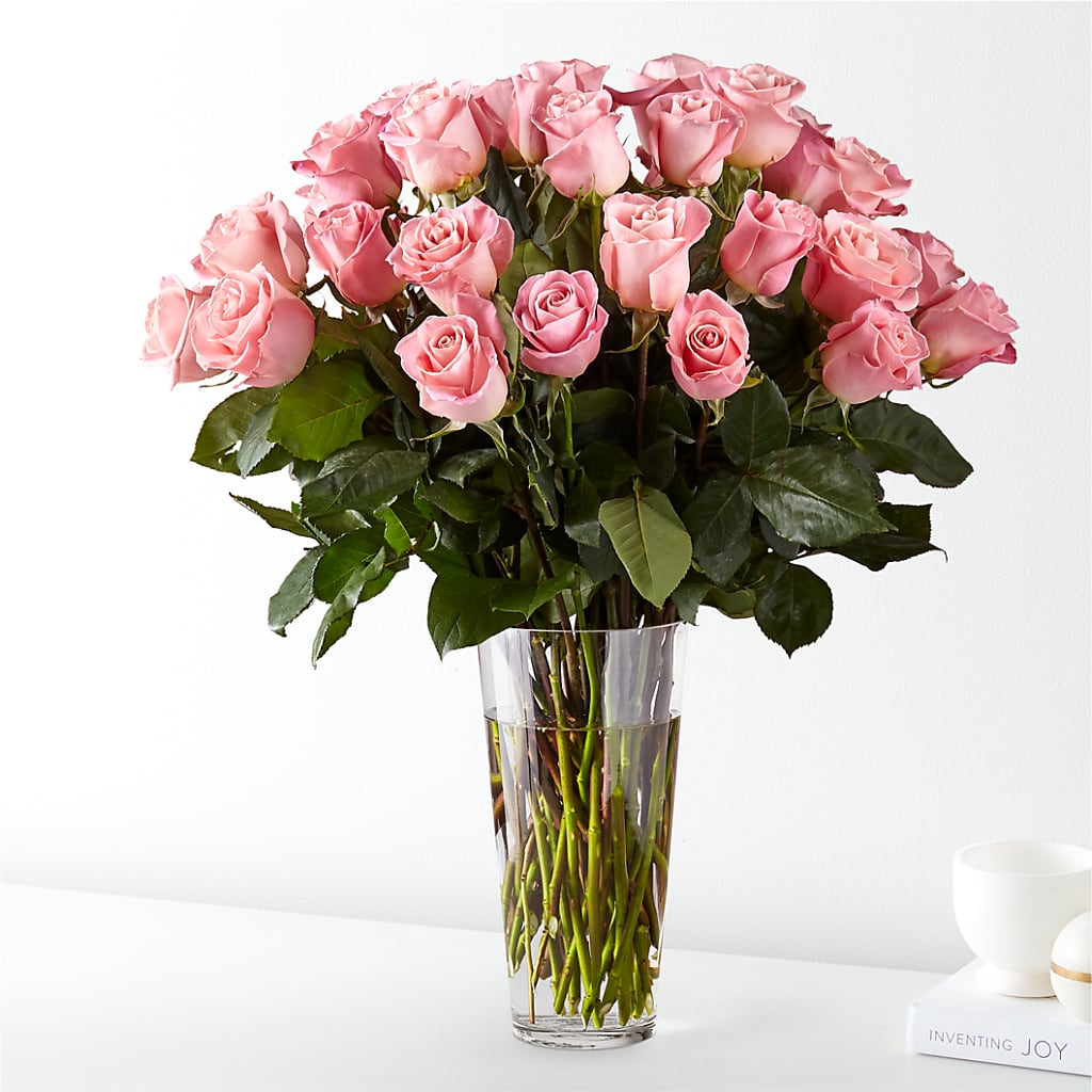 Long Stem Pink Rose Bouquet – Moonlight Floral, Minneapolis MN