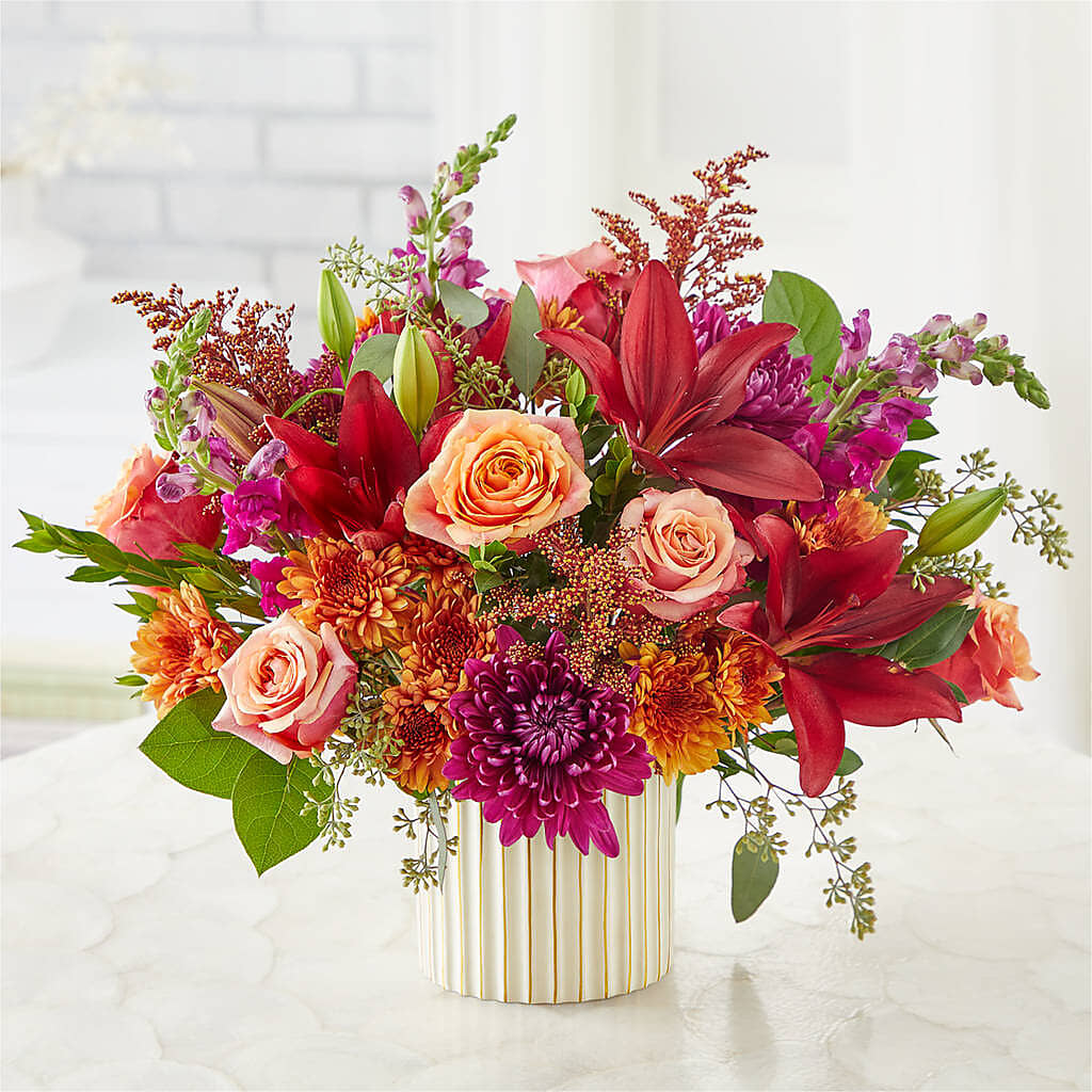 Burgundy Landscape Bouquet – Moonlight Floral, Minneapolis MN