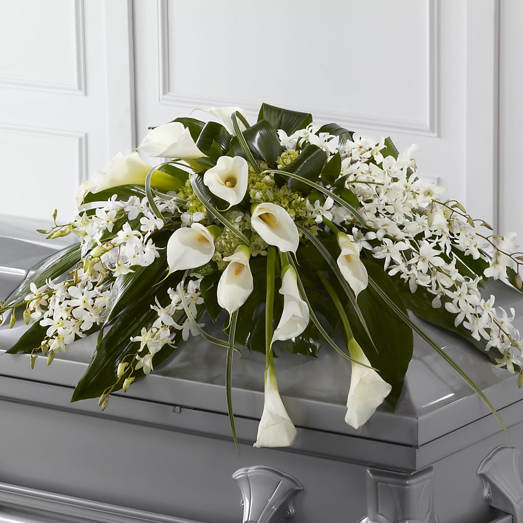 Angel Wings Casket Spray – Moonlight Floral, Minneapolis MN