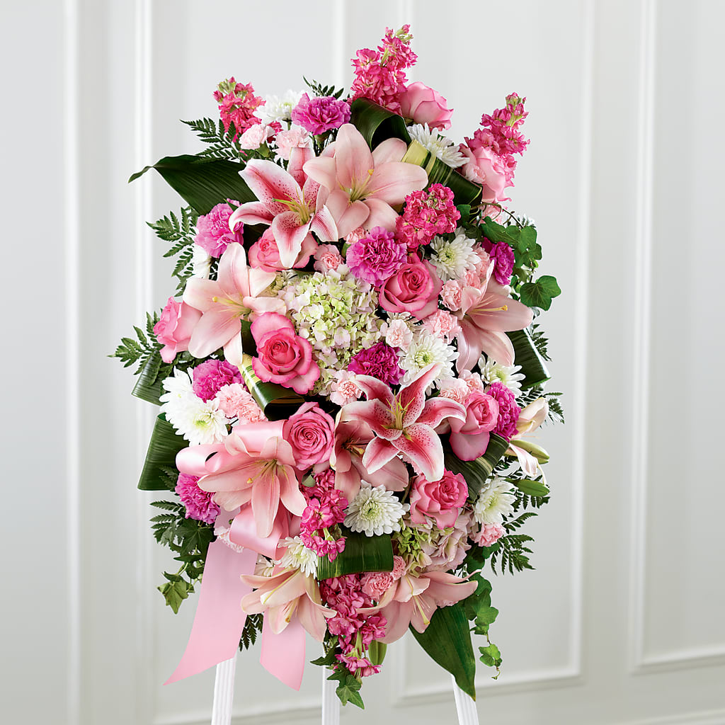 Comforting Standing Spray – Moonlight Floral, Minneapolis MN