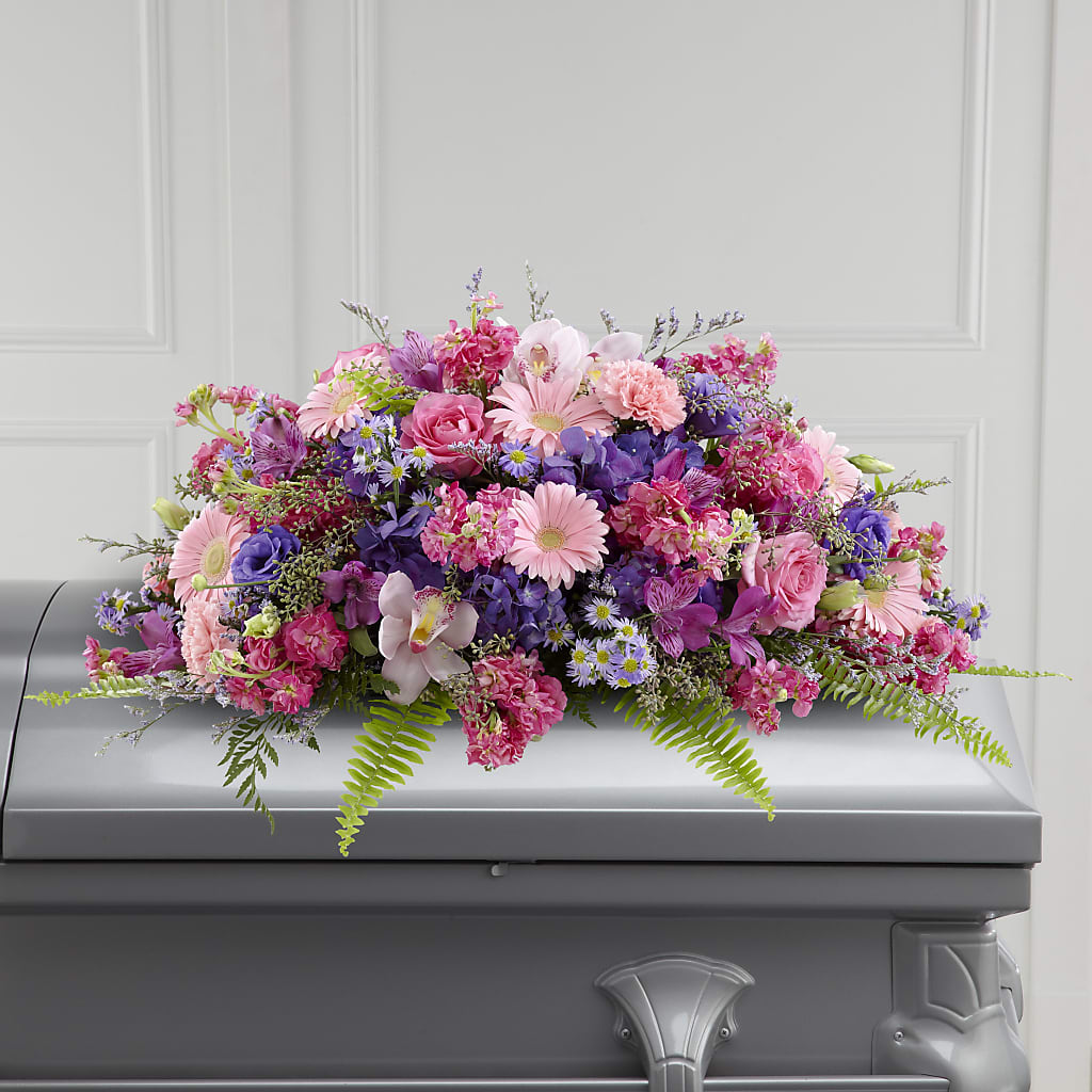 Glorious Garden Casket Spray – Moonlight Floral, Minneapolis MN