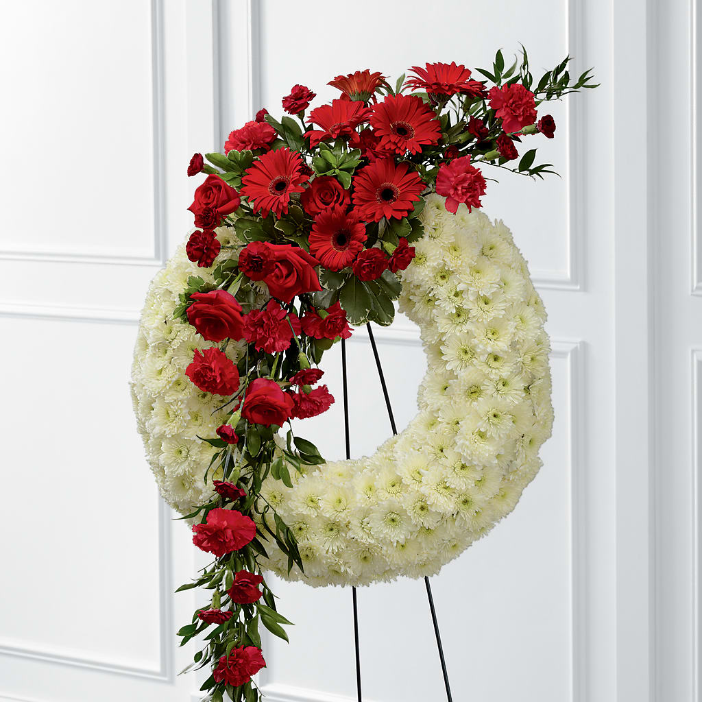 Graceful Tribute Wreath – Moonlight Floral, Minneapolis MN