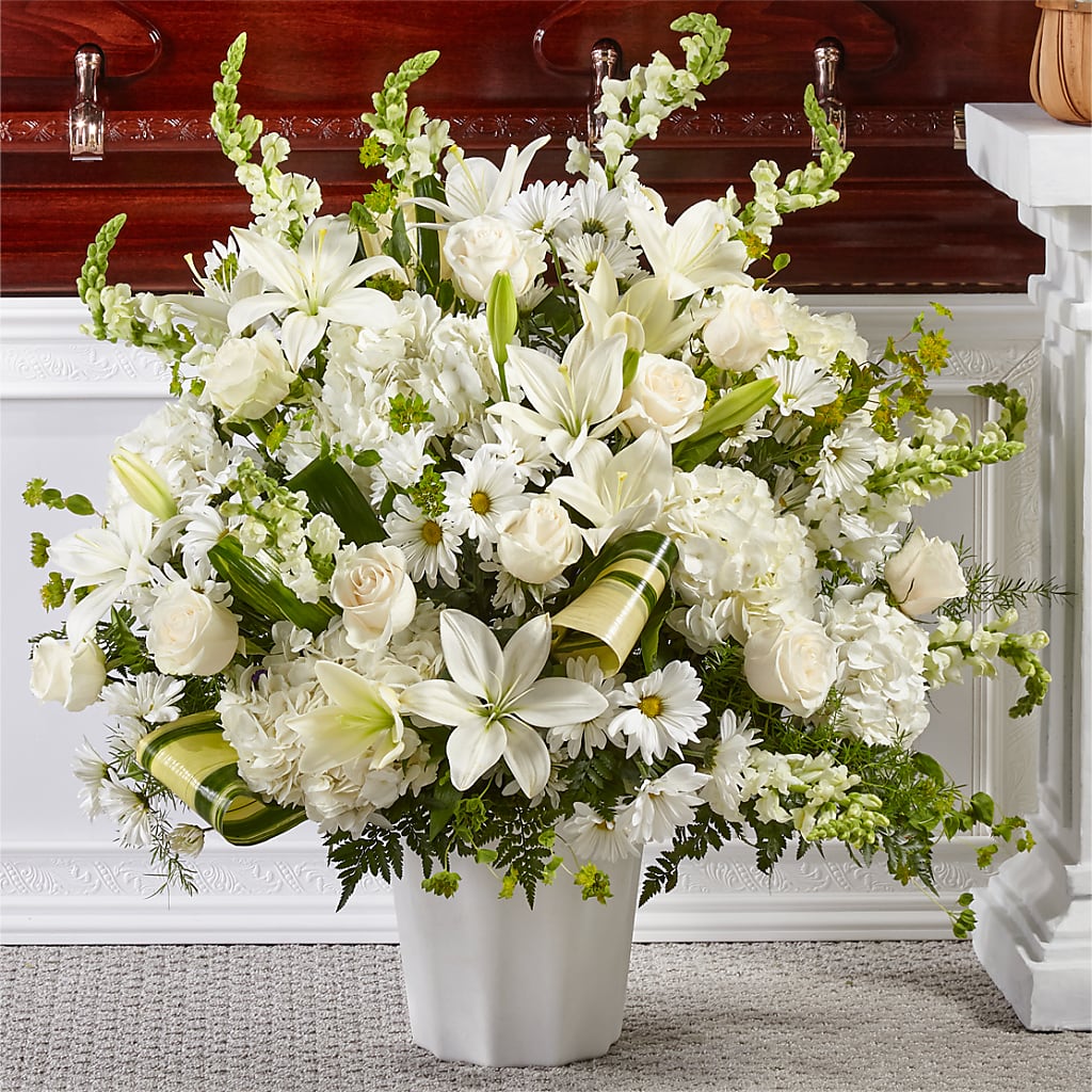 Thoughts of Tranquility Floor Basket – Moonlight Floral, Minneapolis MN