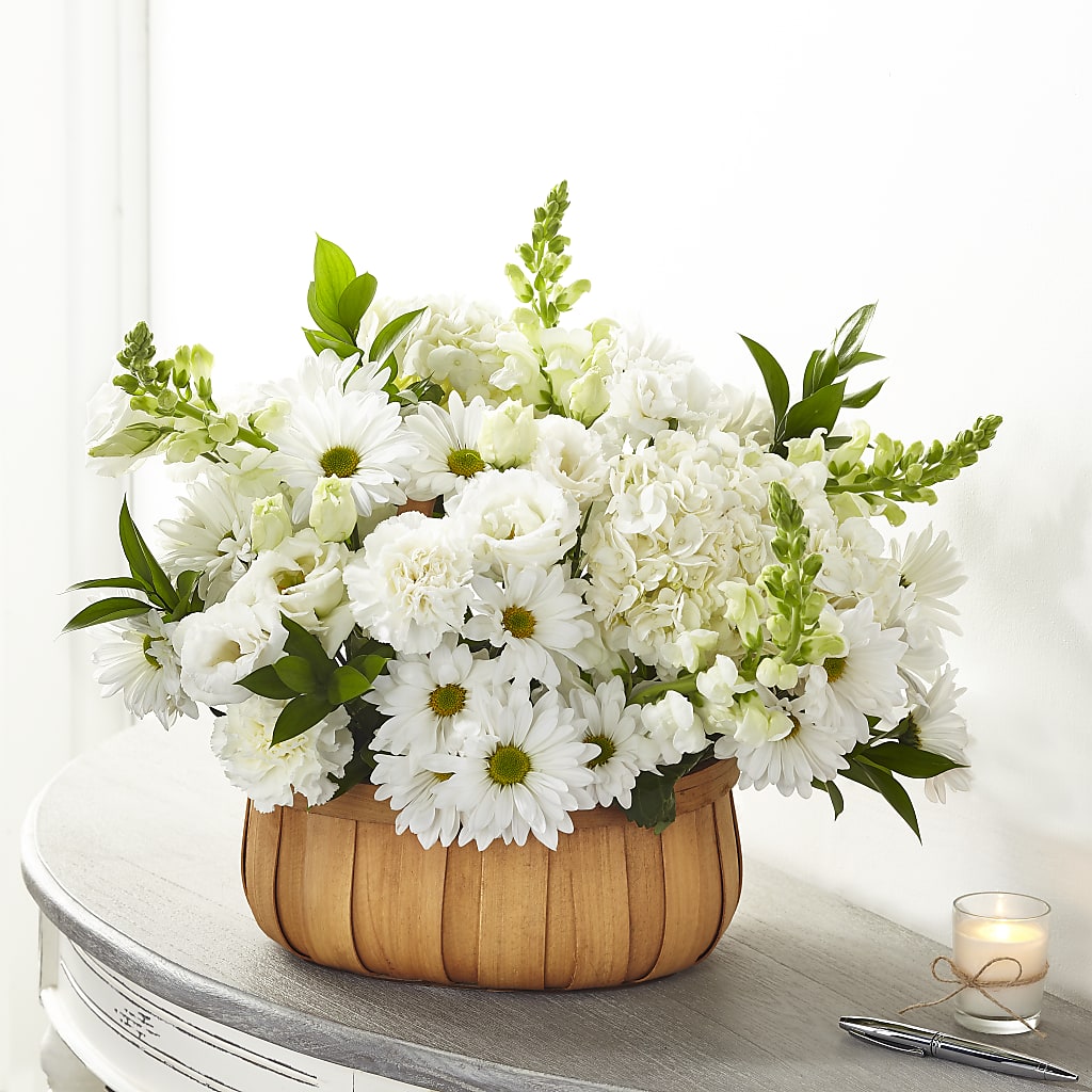 Pure Ivory Basket – Moonlight Floral, Minneapolis MN