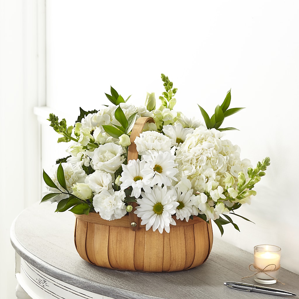 Pure Ivory Basket – Moonlight Floral, Minneapolis MN