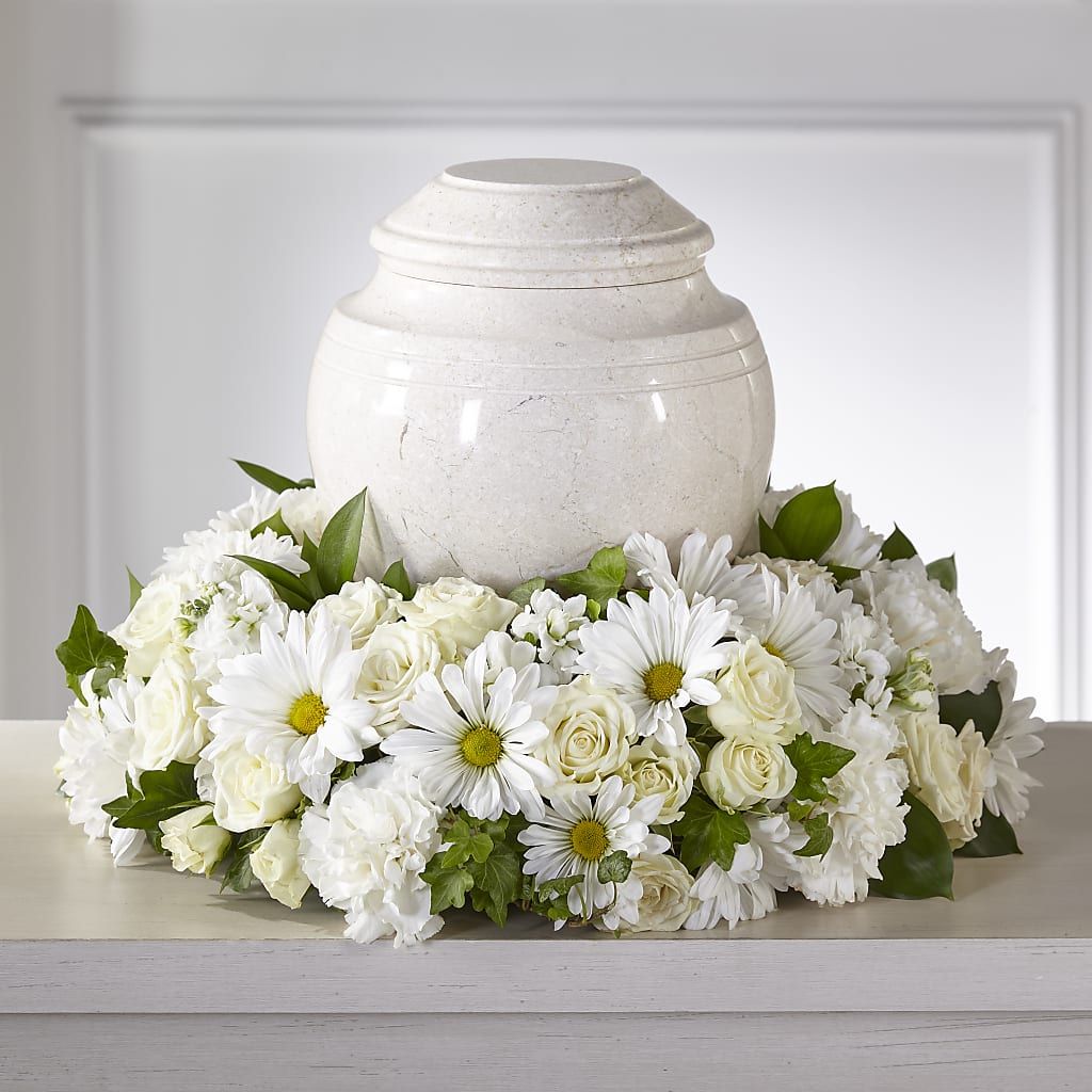 Ivory Gardens Cremation Adornment – Moonlight Floral, Minneapolis MN