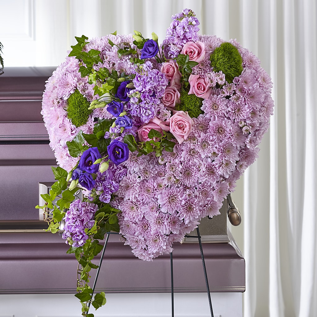 Treasured Love Standing Heart – Moonlight Floral, Minneapolis MN