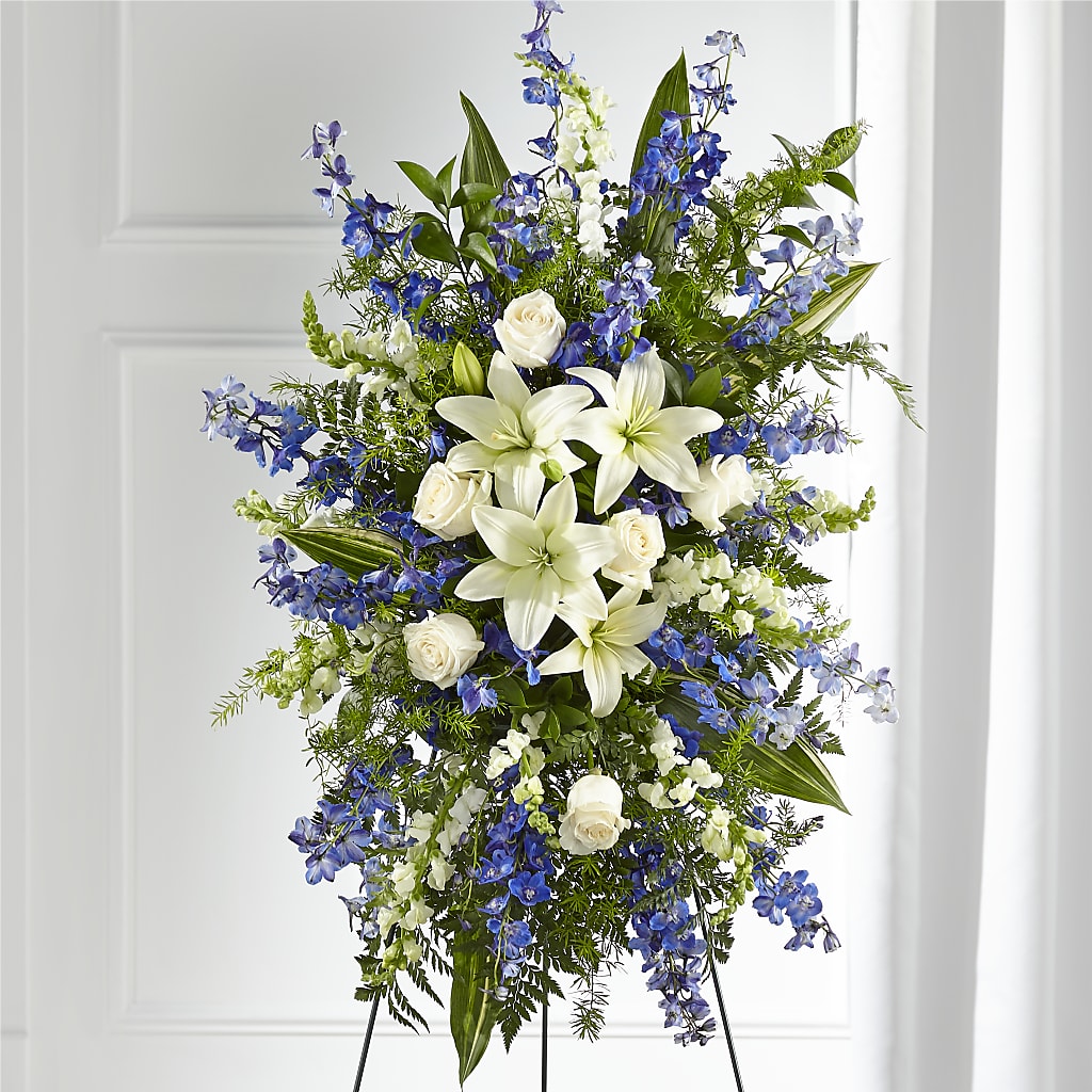 Faithful Friend Standing Spray – Moonlight Floral, Minneapolis MN