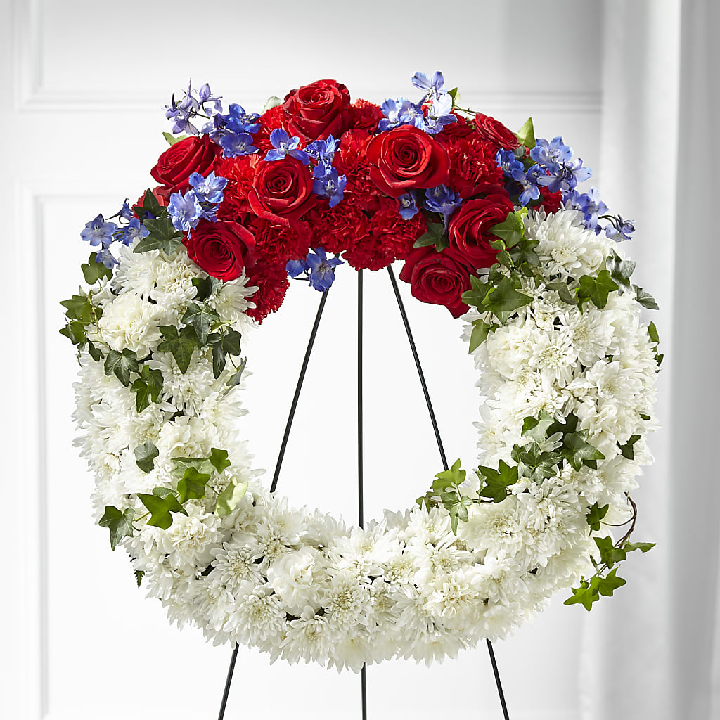 Patriotic Passion Wreath – Moonlight Floral, Minneapolis MN