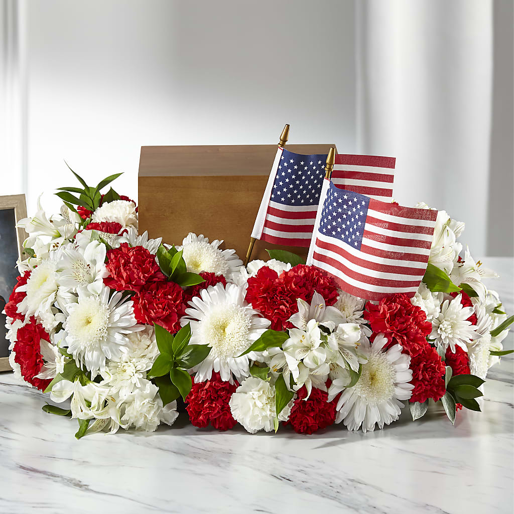 Spirit of Patriotism Cremation Adornment – Moonlight Floral, Minneapolis MN