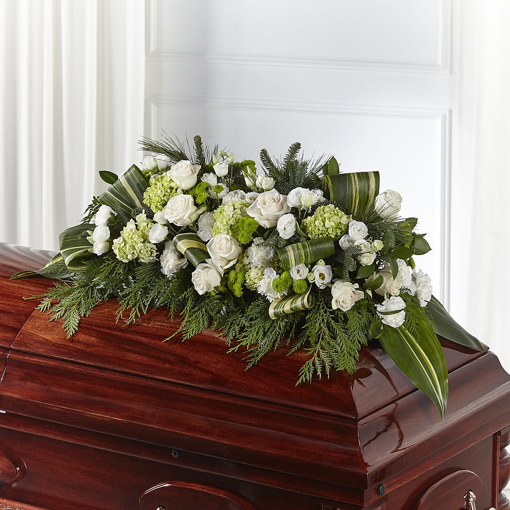 Hopeful Gesture Casket Spray – Moonlight Floral, Minneapolis MN