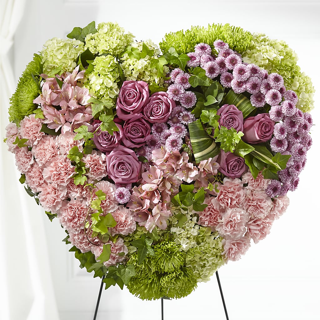 Heartwarming Standing Heart – Moonlight Floral, Minneapolis MN