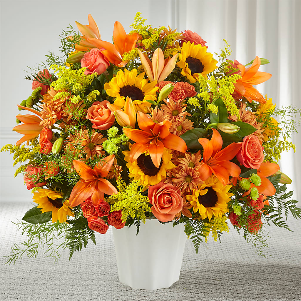 Harvest Thoughts Floor Basket – Moonlight Floral, Minneapolis MN