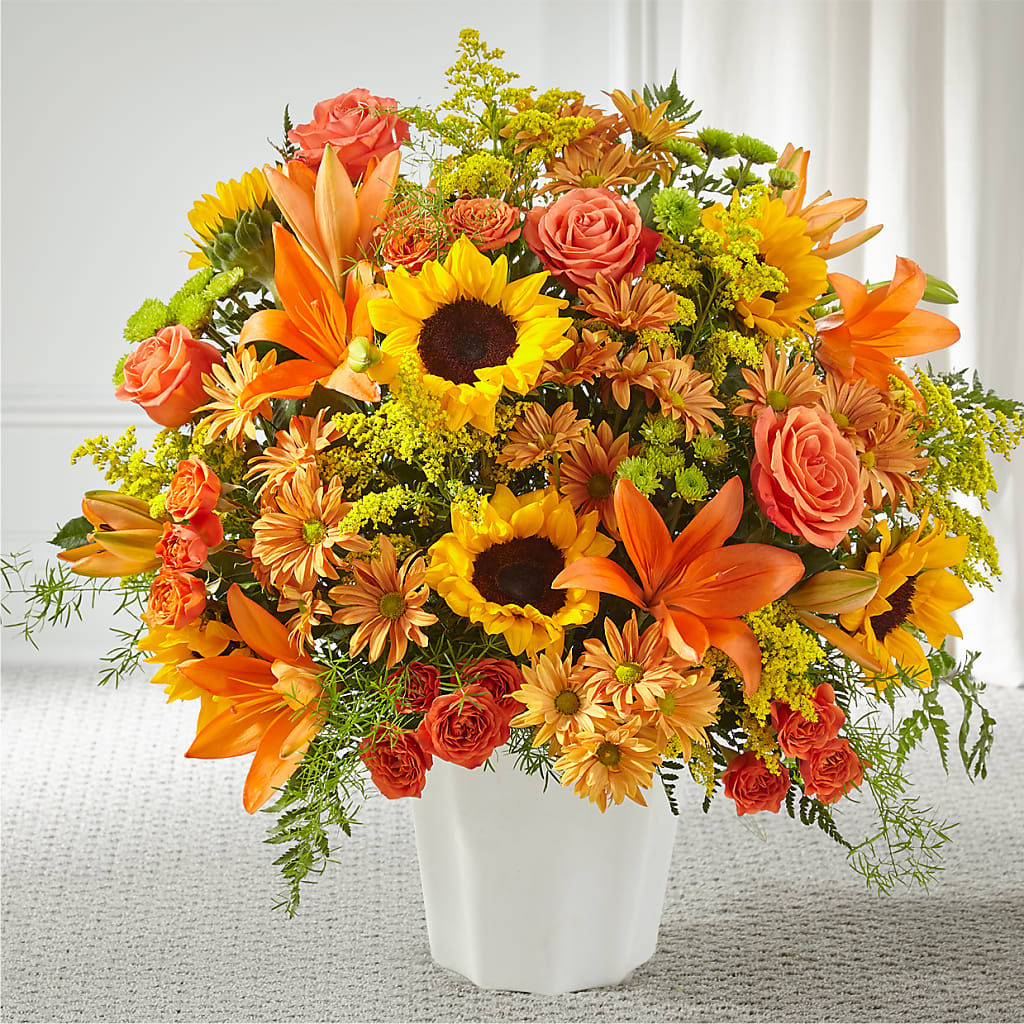Harvest Thoughts Floor Basket – Moonlight Floral, Minneapolis MN