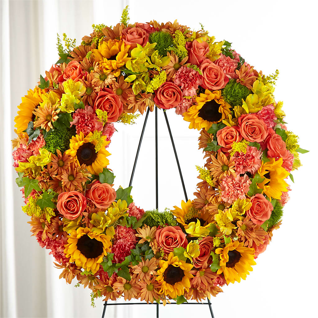 Autumnal Memories Wreath (Standard) – Moonlight Floral, Minneapolis MN