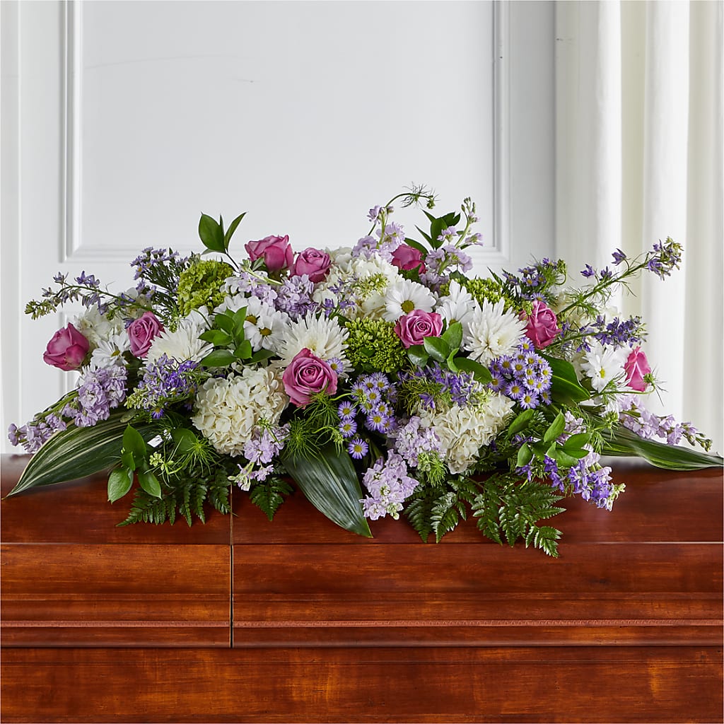 Meadows of Serenity Casket Spray – Moonlight Floral, Minneapolis MN