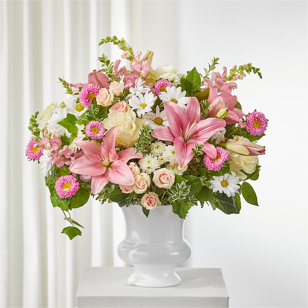 Empathetic Blooms Urn Arrangement – Moonlight Floral, Minneapolis MN