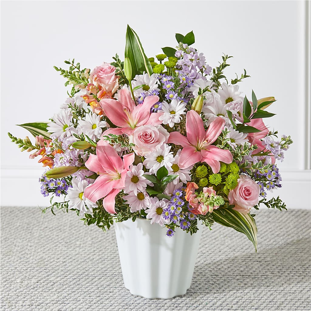 Abundant Compassion Floor Basket – Moonlight Floral, Minneapolis MN