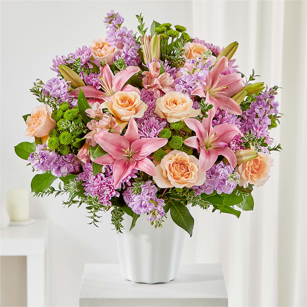Supportive Embrace Tabletop Basket – Moonlight Floral, Minneapolis MN