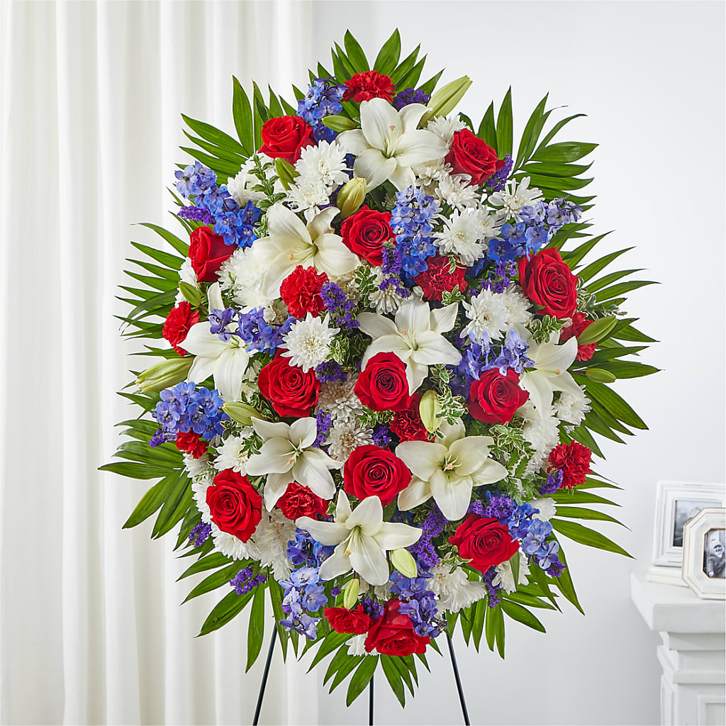 Cherished Service Standing Spray – Moonlight Floral, Minneapolis MN