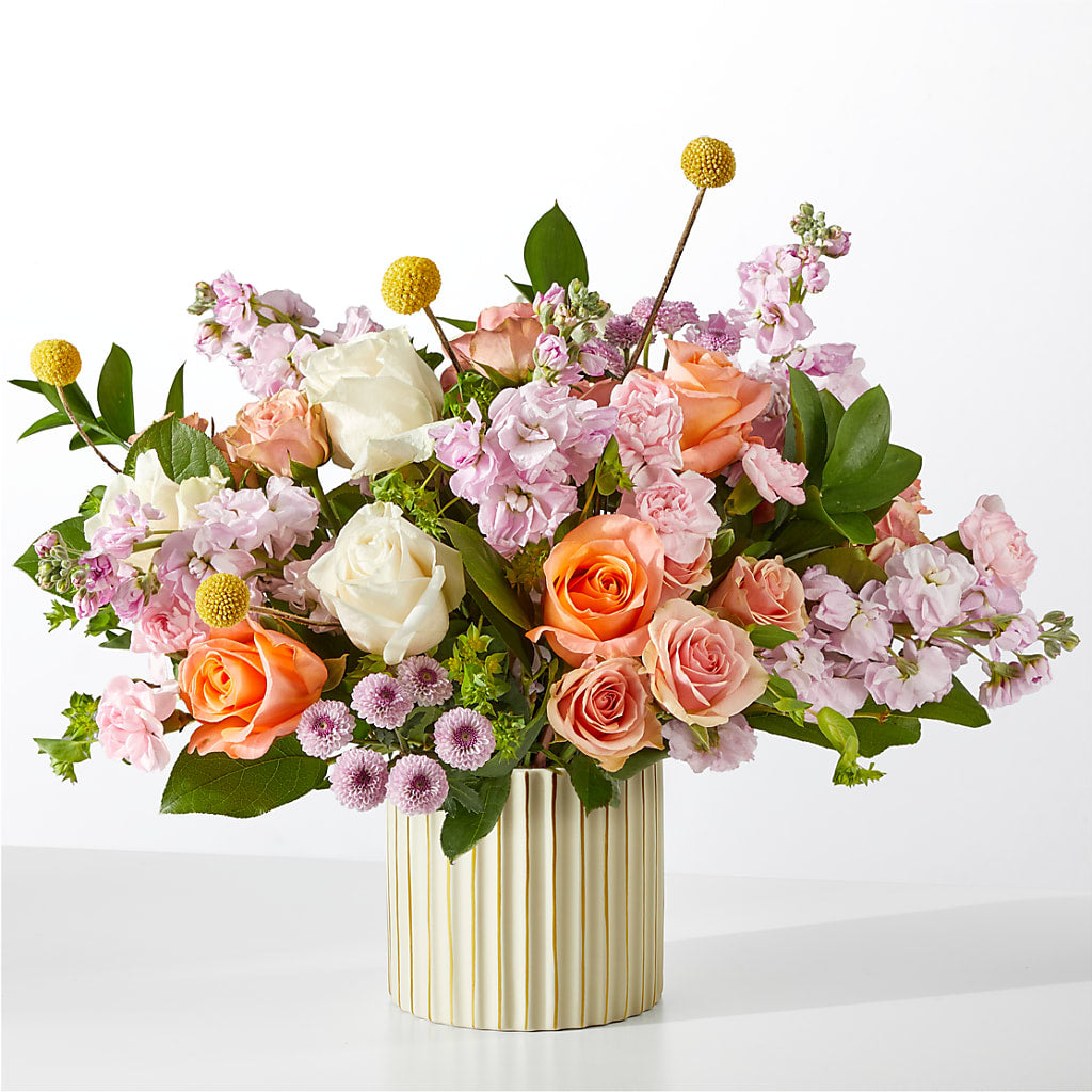 French Market Bouquet with Ivory Vase – Moonlight Floral, Minneapolis MN