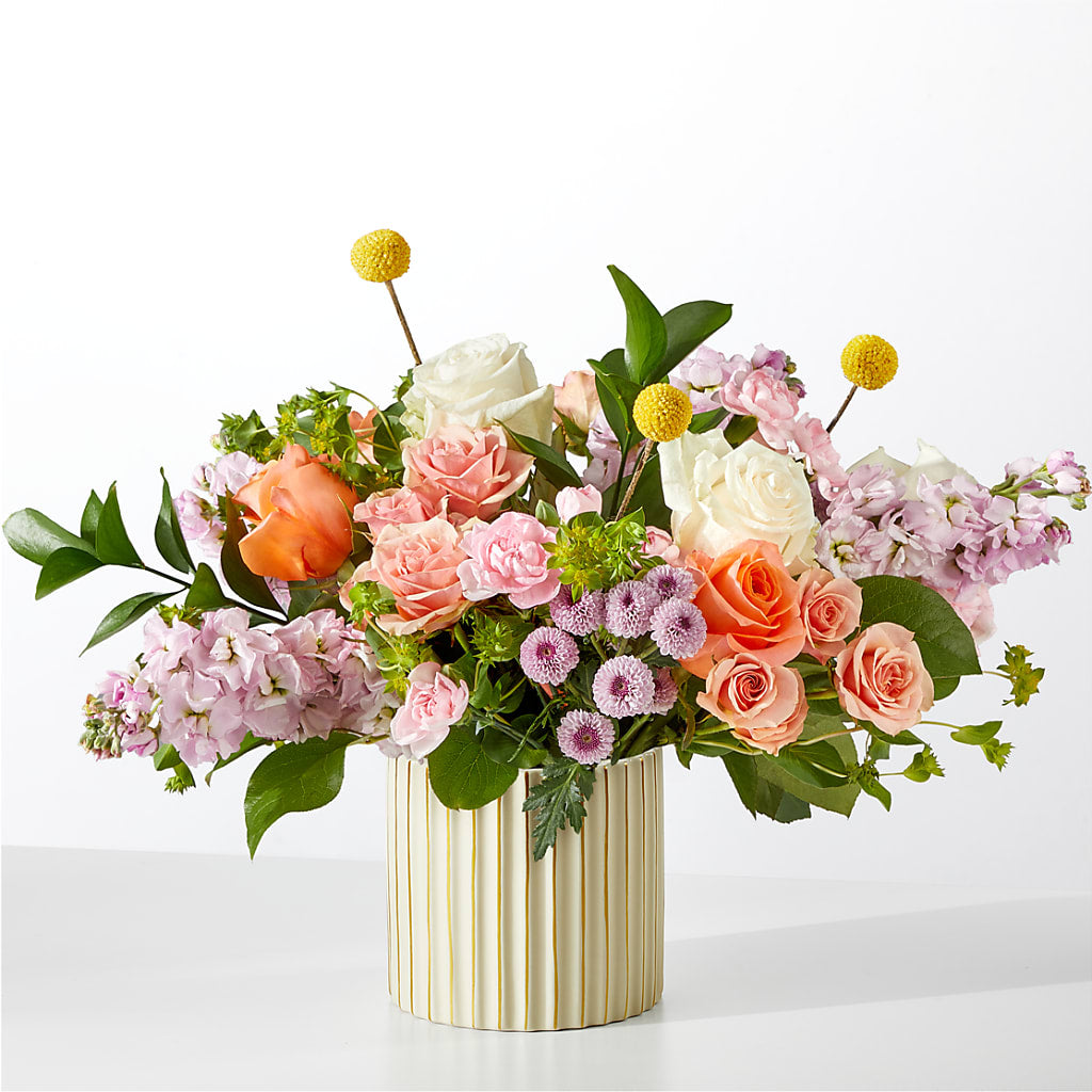 French Market Bouquet with Ivory Vase – Moonlight Floral, Minneapolis MN