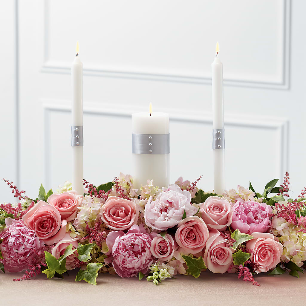 Worldwide Romance Unity Candle Arrangement – Moonlight Floral, Minneapolis MN
