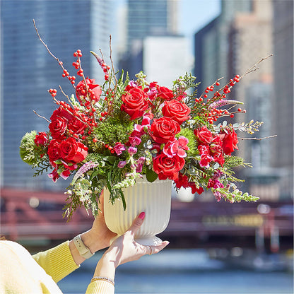 Big Red Bow Bouquet –  Moonlight Floral, Minneapolis MN