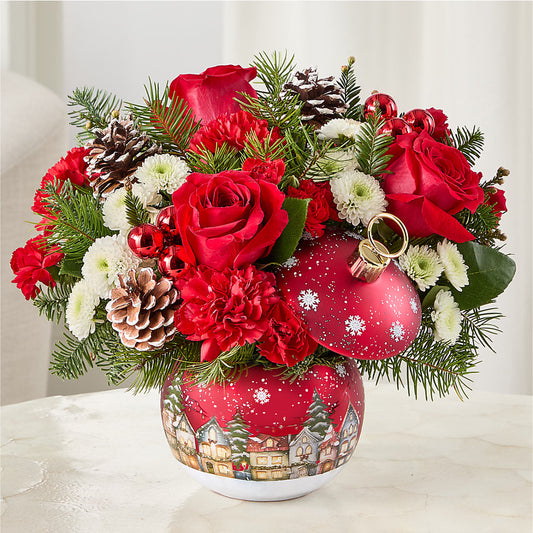 Christmas Carols Ornament –  Moonlight Floral, Minneapolis MN