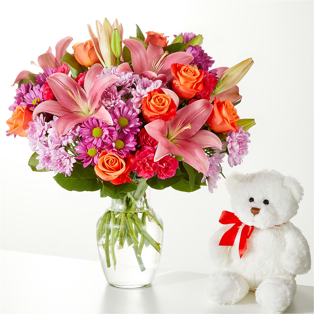One and Only Bouquet and Bear Bundle –  Moonlight Floral, Minneapolis MN