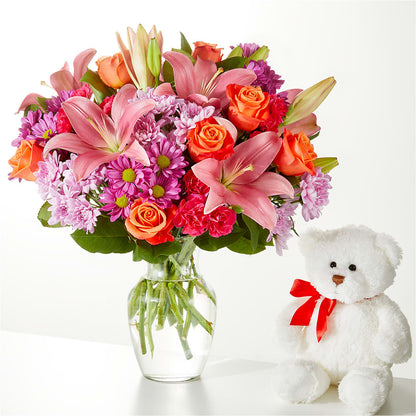 One and Only Bouquet and Bear Bundle –  Moonlight Floral, Minneapolis MN