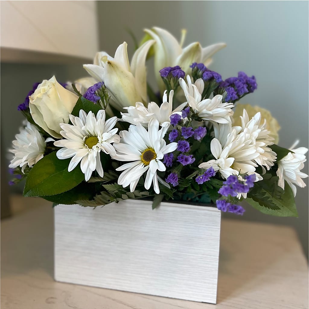 Beyond Blue Box Bouquet –  Moonlight Floral, Minneapolis MN