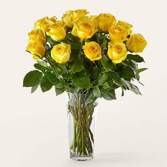 Long Stem Yellow Rose Bouquet –  Moonlight Floral, Minneapolis MN
