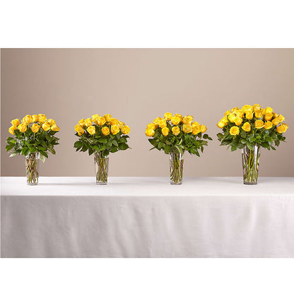 Long Stem Yellow Rose Bouquet –  Moonlight Floral, Minneapolis MN