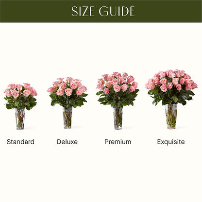 Long Stem Pink Rose Bouquet –  Moonlight Floral, Minneapolis MN