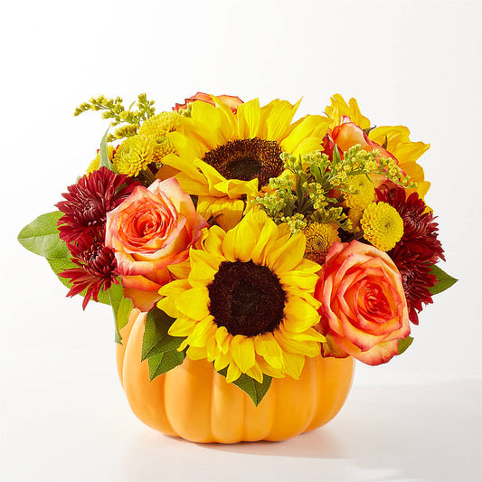 Golden Gourd Pumpkin Bouquet –  Moonlight Floral, Minneapolis MN