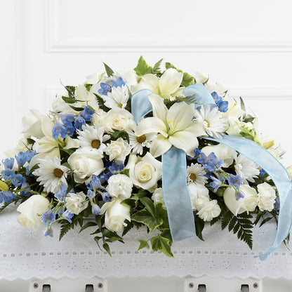Tender Treasure Casket Spray –  Moonlight Floral, Minneapolis MN