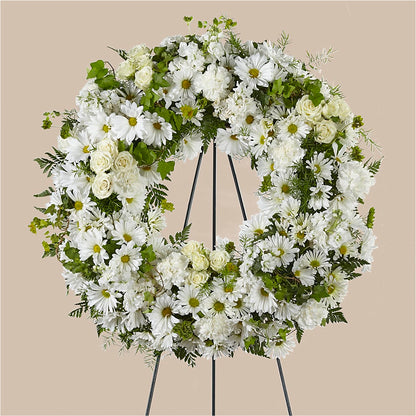 Faithful Wishes Wreath –  Moonlight Floral, Minneapolis MN