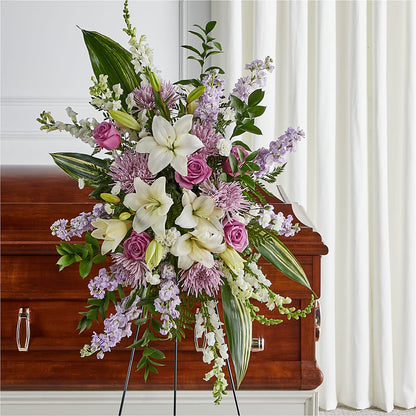 Grateful Hearts Standing Spray –  Moonlight Floral, Minneapolis MN