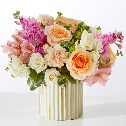 Paradise Bouquet with Ivory Vase –  Moonlight Floral, Minneapolis MN