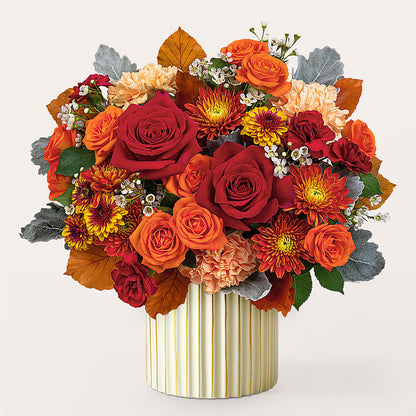 Merlot Bouquet with Ivory Vase –  Moonlight Floral, Minneapolis MN