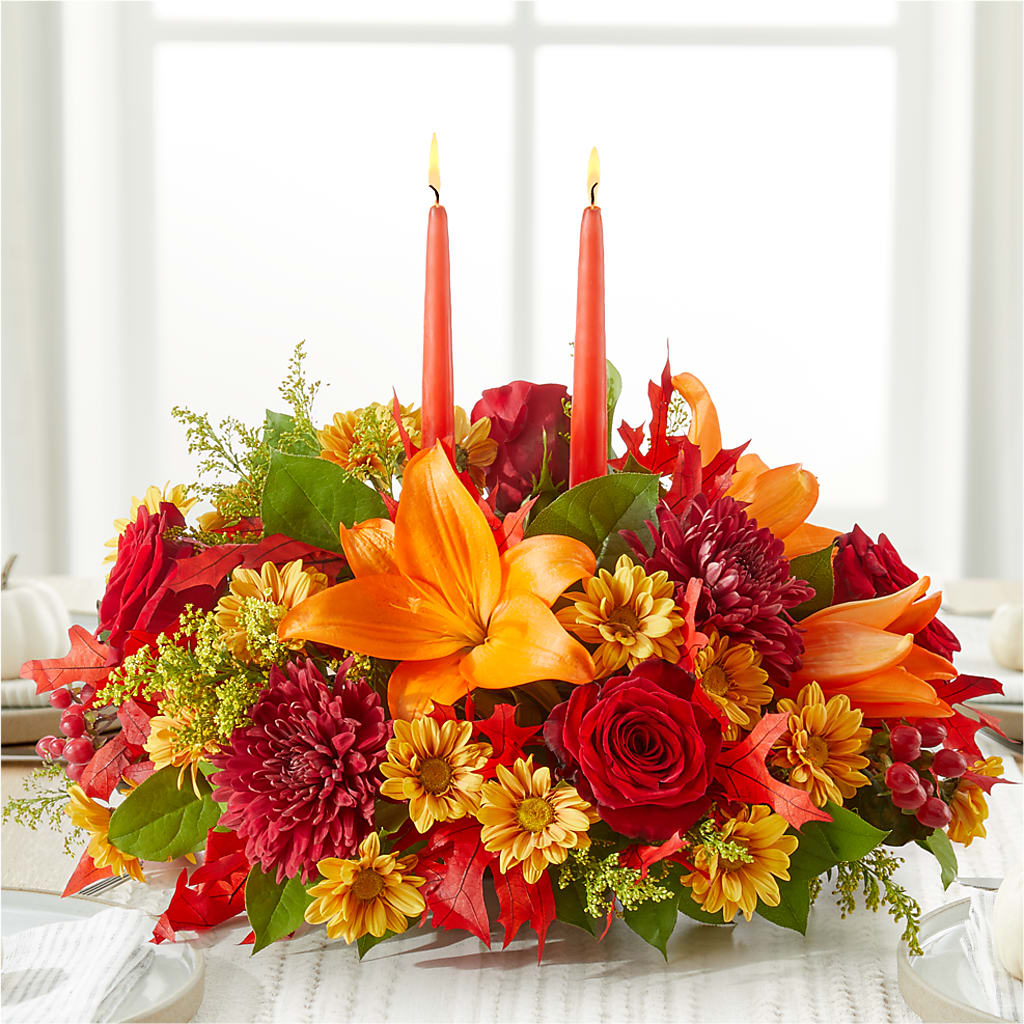 Autumn's Embrace Centerpiece –  Moonlight Floral, Minneapolis MN