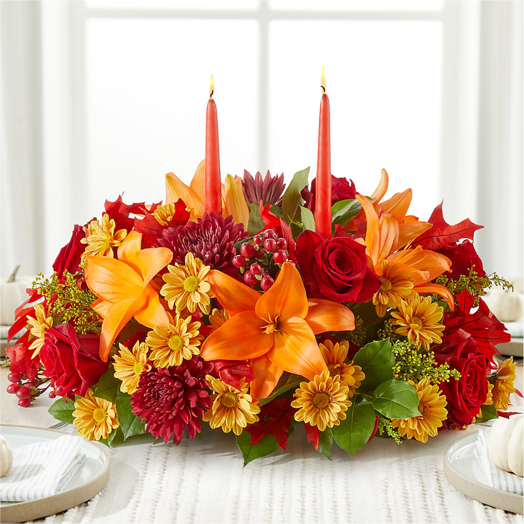 Autumn's Embrace Centerpiece –  Moonlight Floral, Minneapolis MN